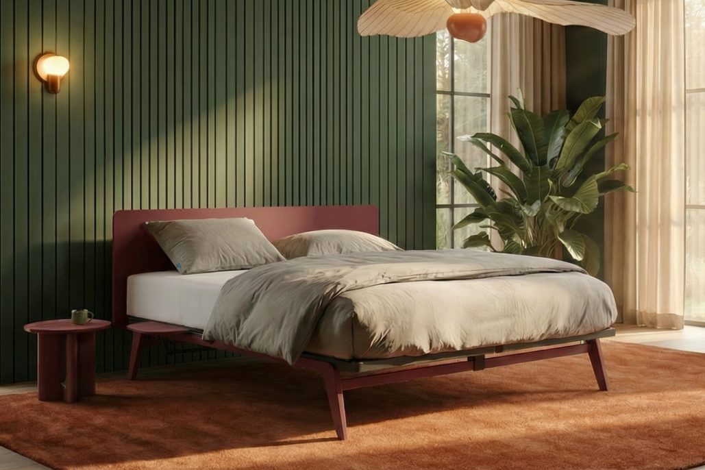 מיטה זוגית AUPING Original Burgundy