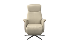 Beige recliner chair on a white background