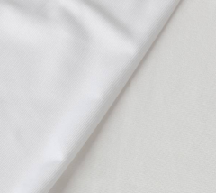 Close-up of white fabric with a subtle texture