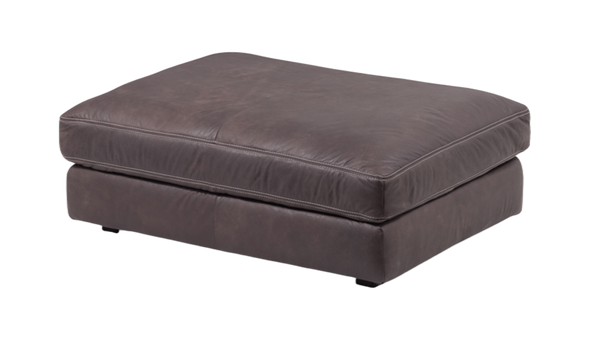 Brown ottoman on a white background