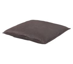 Brown square pillow on a white background