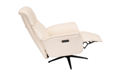 Beige recliner chair on a white background