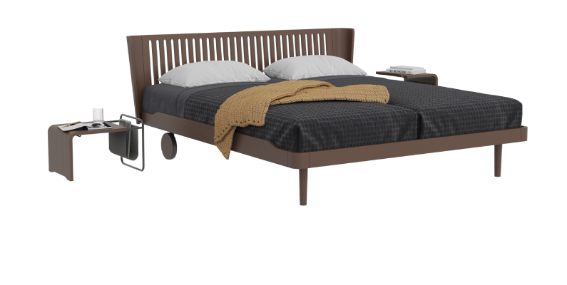מיטה מתכווננת AUPING Noa צבע chocolate brown