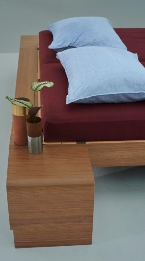 שולחן קטן ליד ניקוי קל לשולחן לצד של מיטת מתכווננת AUPING Auronde 