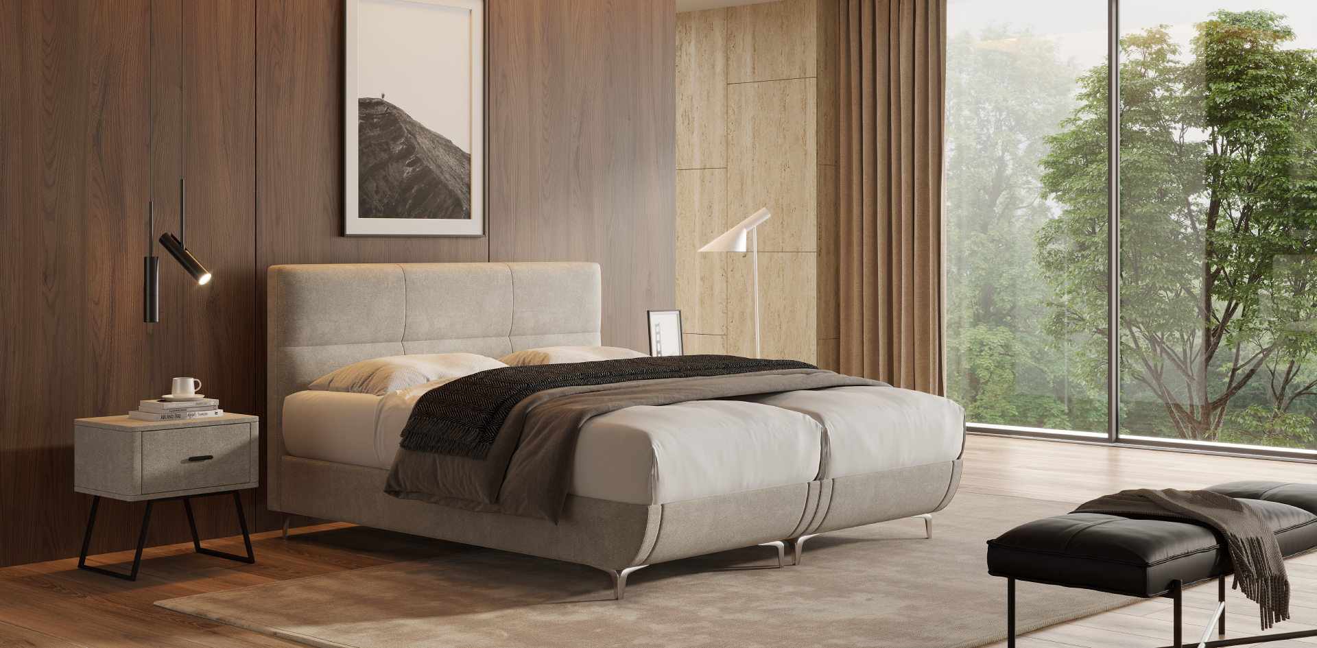 מיטה זוגית Domani עם הפרדה יהודית